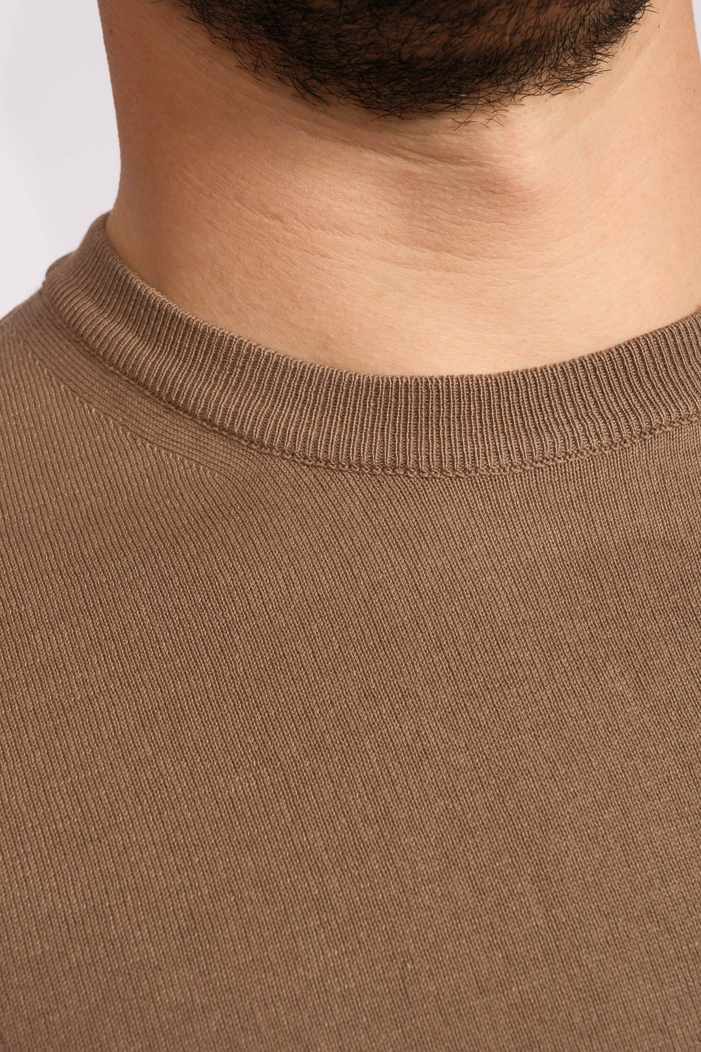 Dove Grey Crew Neck Polo