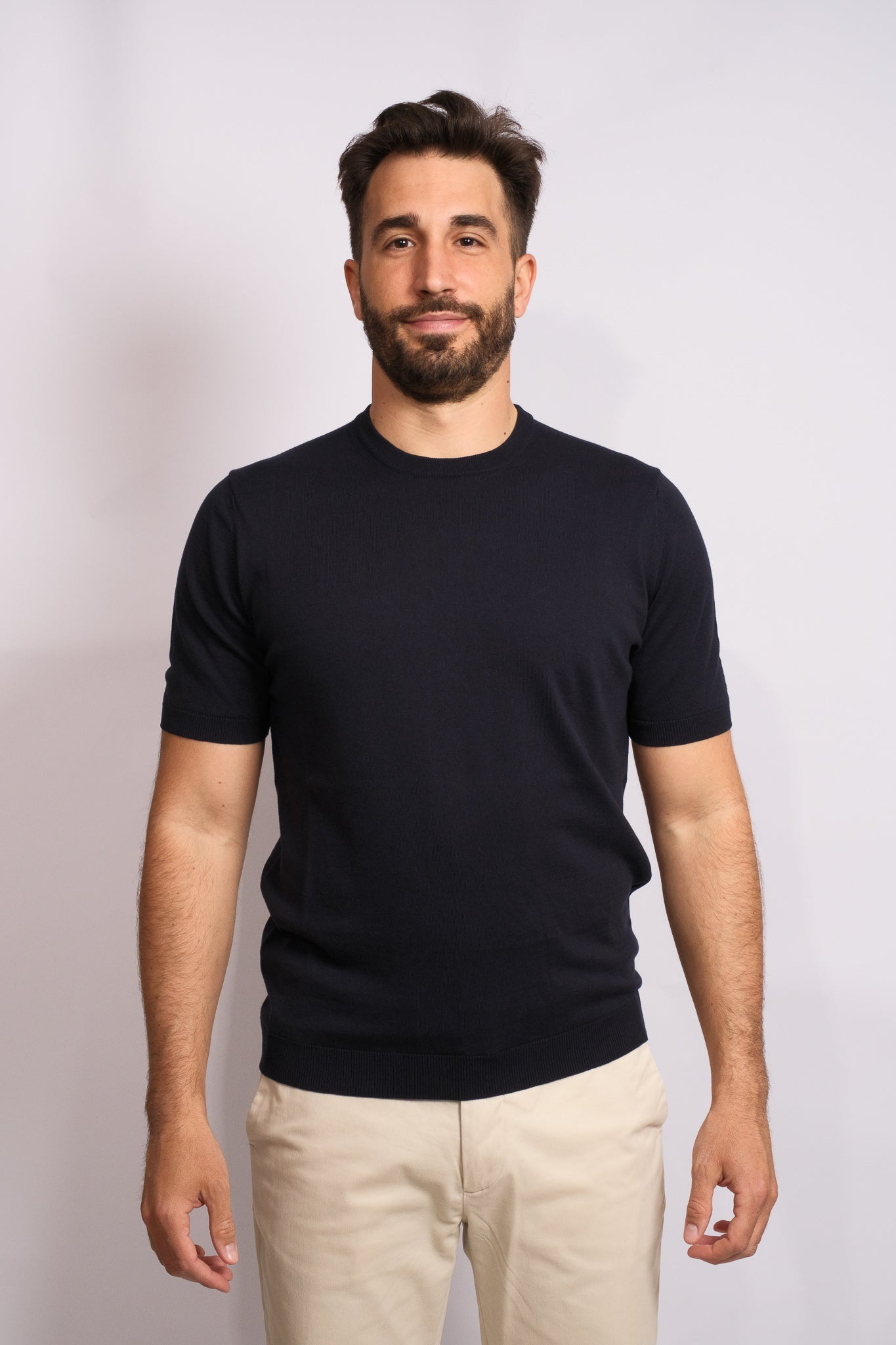 Polo Crew Neck Navy Blue
