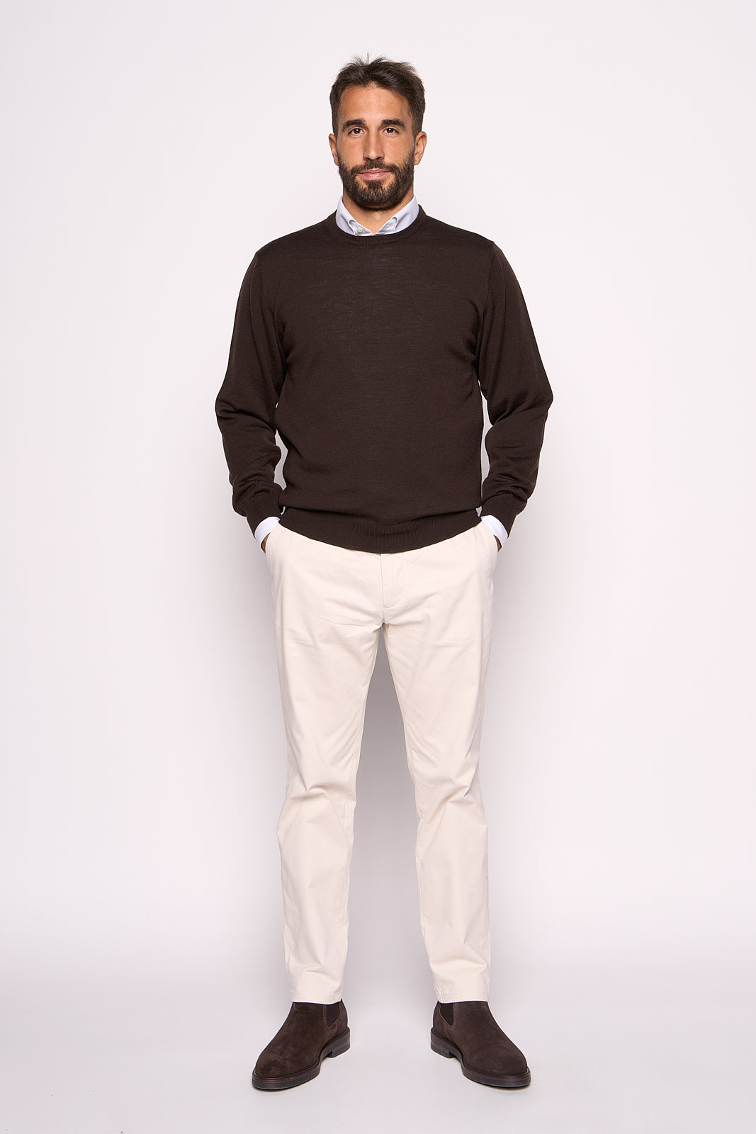 Maglione in Lana Merinos Castoro Ottawa