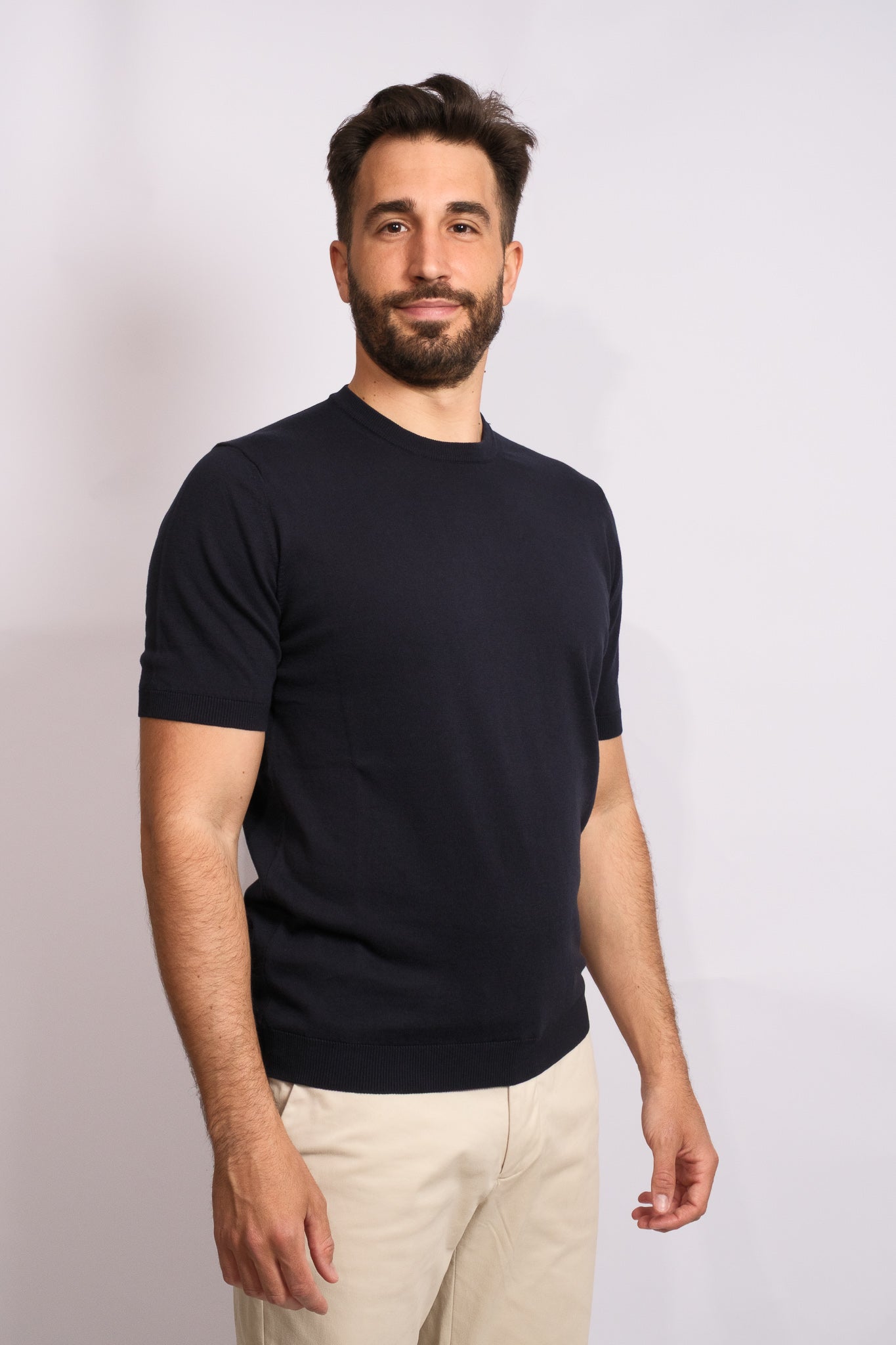 Polo Crew Neck Navy Blue
