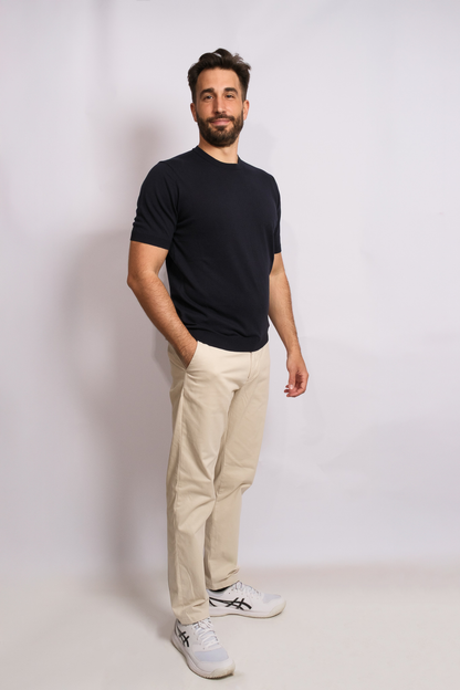 Polo Crew Neck Navy Blue